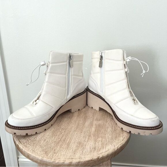 Blondo Daisy Waterproof Lug Sole Boot in White Size 10 NWOB - Picture 5 of 12